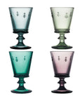 La Rochère Colored Bee Wine Glasses, Set of 4 - Assorted