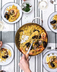 de Buyer MINERAL B Carbon Steel Paella Pan, 12.5"