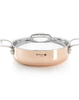 de Buyer Prima Matera Copper Sauteuse Pan with Lid, 9.5"