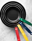 de Buyer CHOC Nonstick Frying Pan, Blue Handle, 12.5"