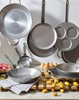 de Buyer MINERAL B Carbon Steel Country Fry Pan 2 Handles, 11"
