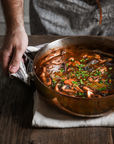 de Buyer Prima Matera Copper Sauteuse Pan with Lid, 9.5"