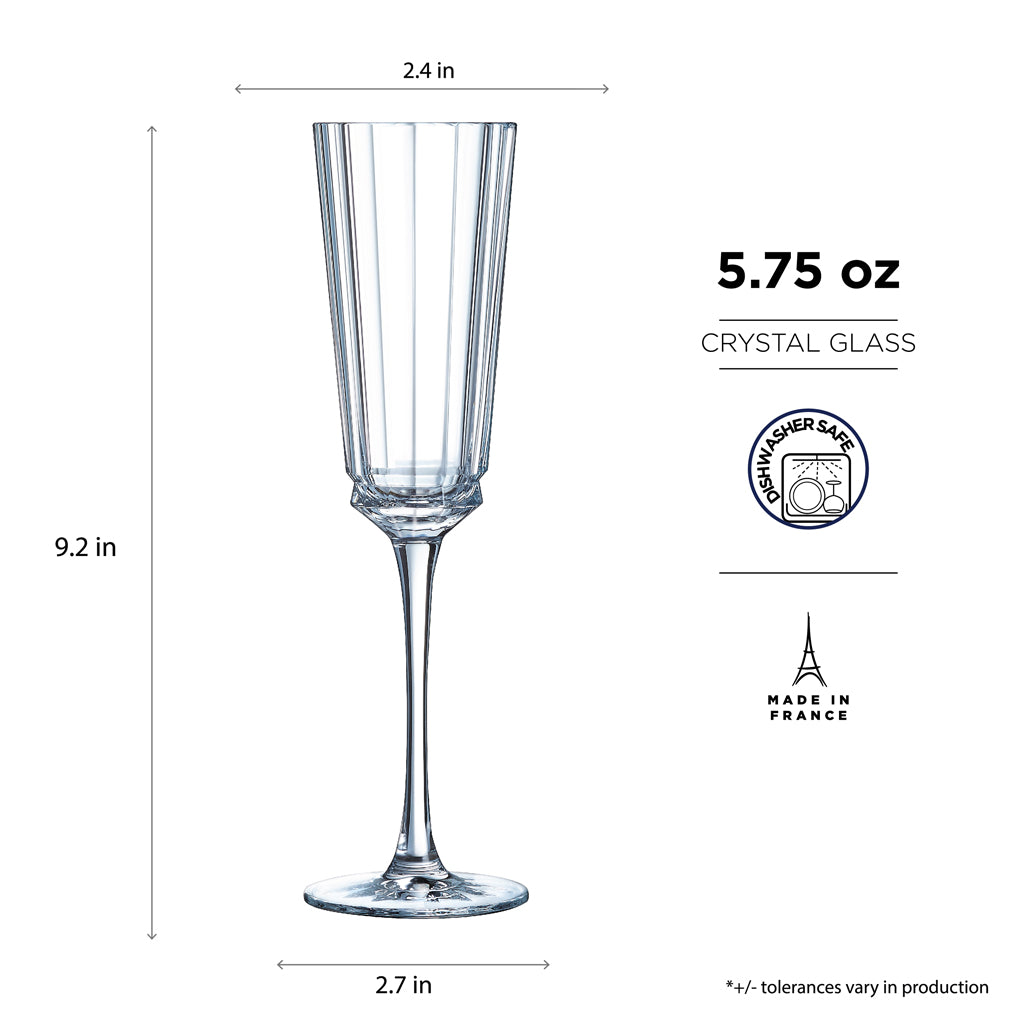 Cristal d'Arques Macassar White Wine Glass, Set of 4