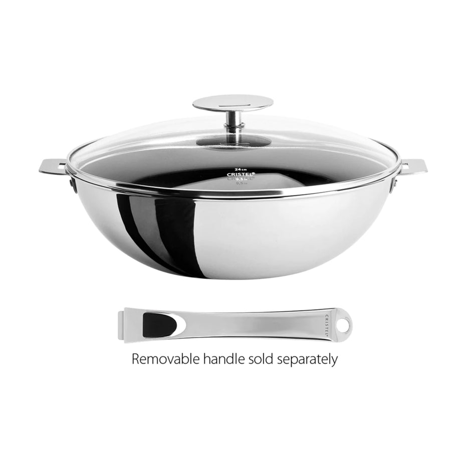 Cristel Casteline Nonstick Wok, 11" Cantine Française