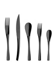 Degrenne XY Black Cutlery Collection, 5 Pieces