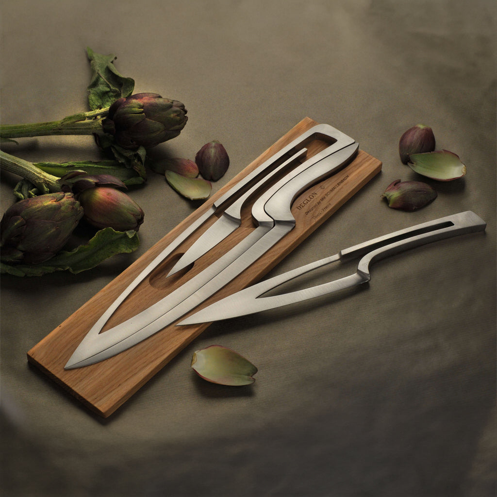 Déglon Meeting Puzzle Knife on Oak Base | Cantine Française