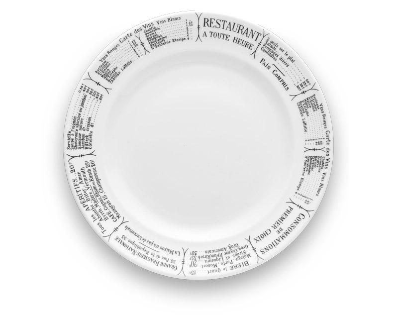 Pillivuyt Brasserie Plates, Set of 4