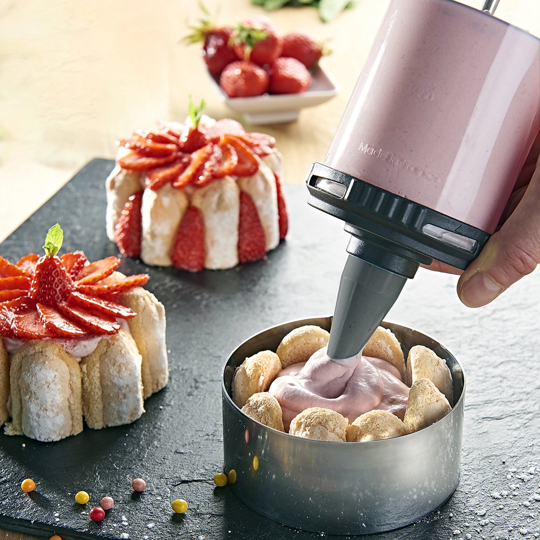 de Buyer LE TUBE Pastry Press - Includes 13 Cookie Discs & Two Tips - Easy  to Use - Dishwasher & Freezer Safe - Made in France