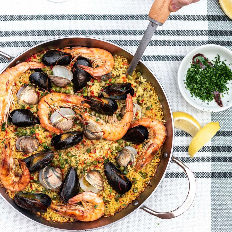 de Buyer Mineral B Paella Pan, 12.5
