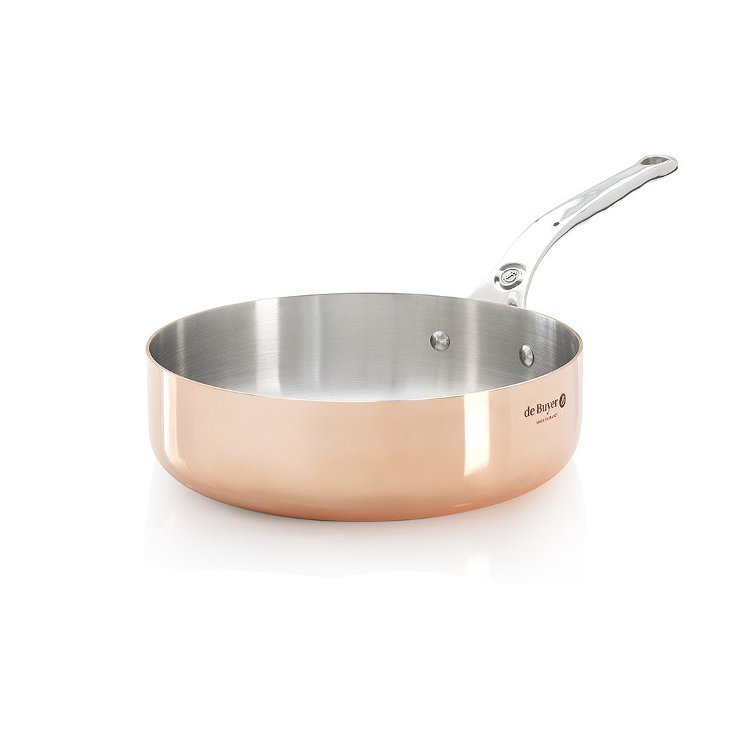 de Buyer Prima Matera Copper Straight Saute Pan, 8&quot;