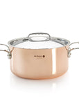 de Buyer Prima Matera Copper Stew Pan with Lid, 11"