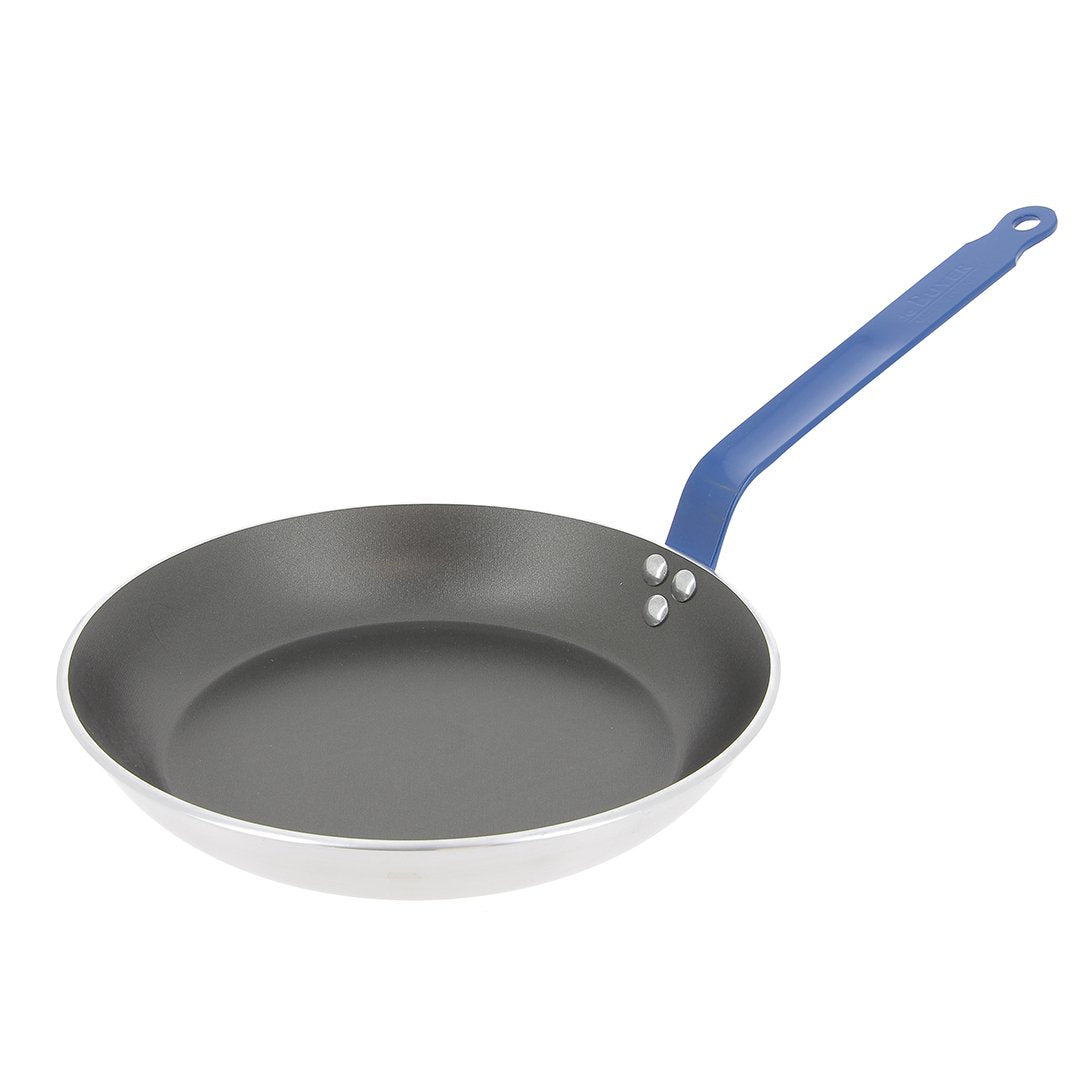 de Buyer CHOC Nonstick Frying Pan, Blue Handle, 12.5"