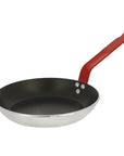 de Buyer 9.5" CHOC Nonstick Frying Pan with red handle on a white background.