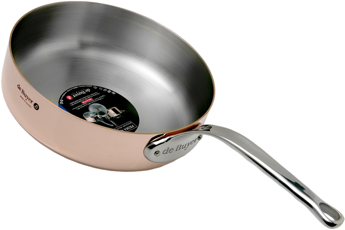 de Buyer Prima Matera Copper Straight Saute Pan, 8&quot;