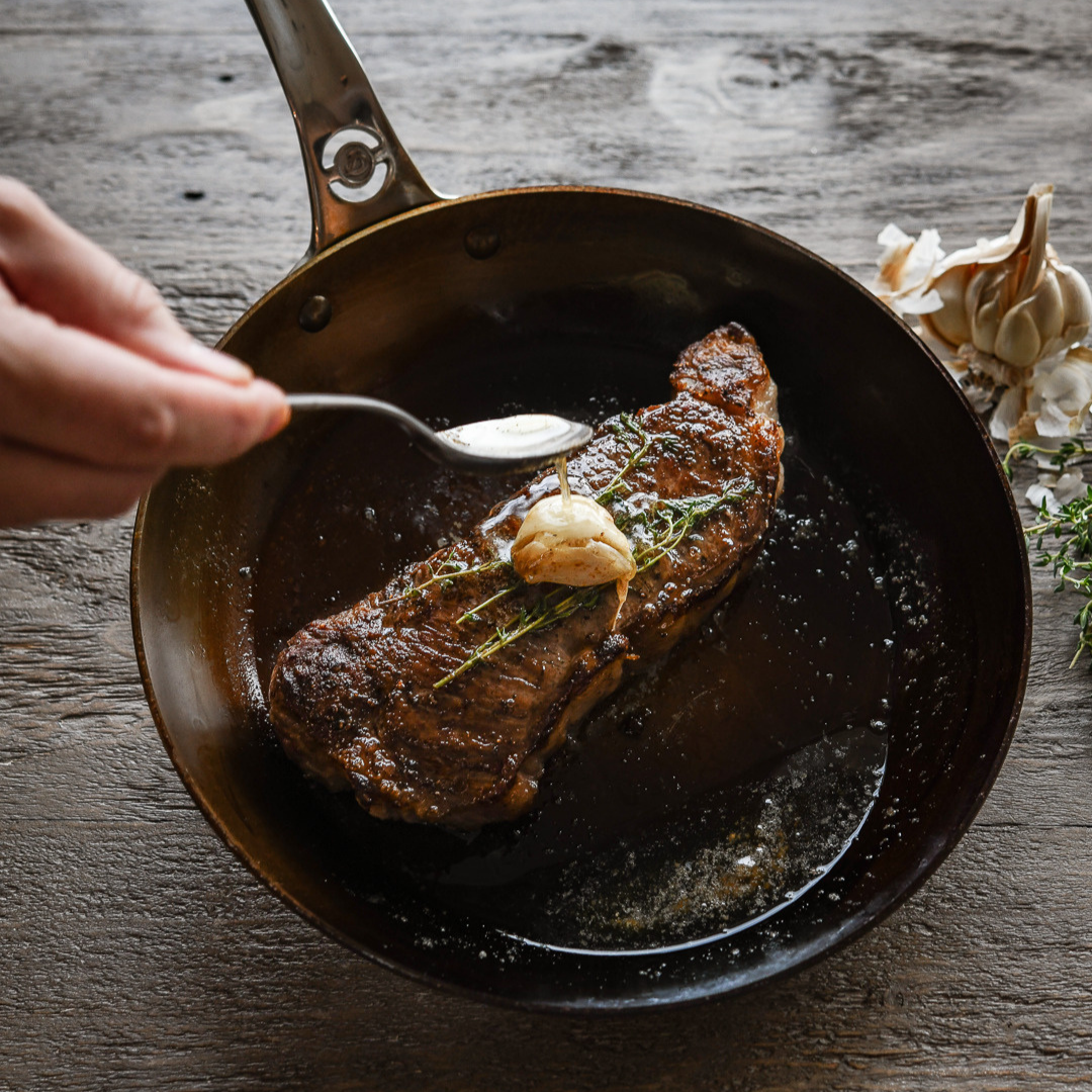 de Buyer Mineral B Pro Carbon Steel Frying Pan | Cantine Française